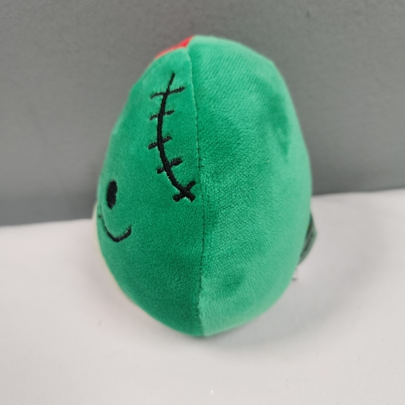 Zachary the Zombie 4" Mini Squishmallow Halloween Plush Stuffed Green - Picture 7 of 8